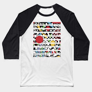 90s Totally Rad Geometric Baseball T-Shirt